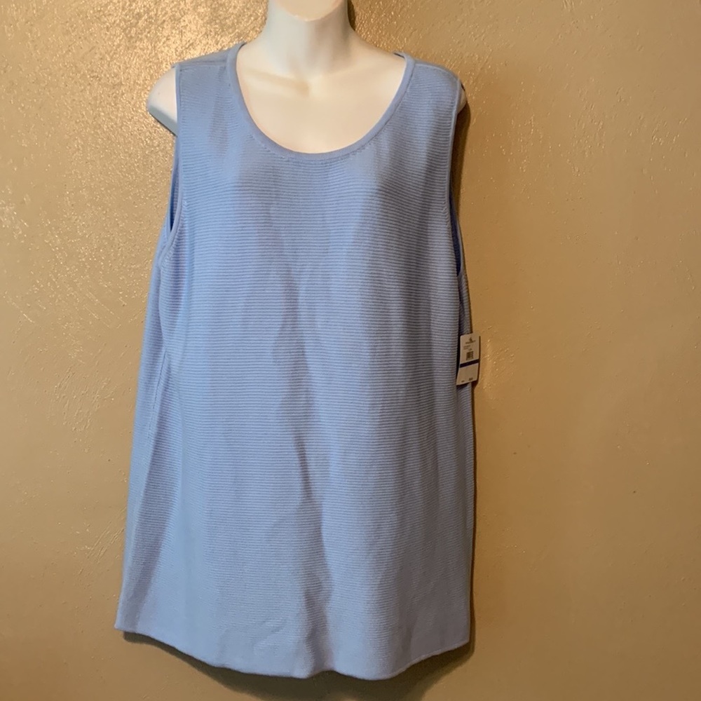 Raffaella size XL Chambray blue gray sweater size NWT